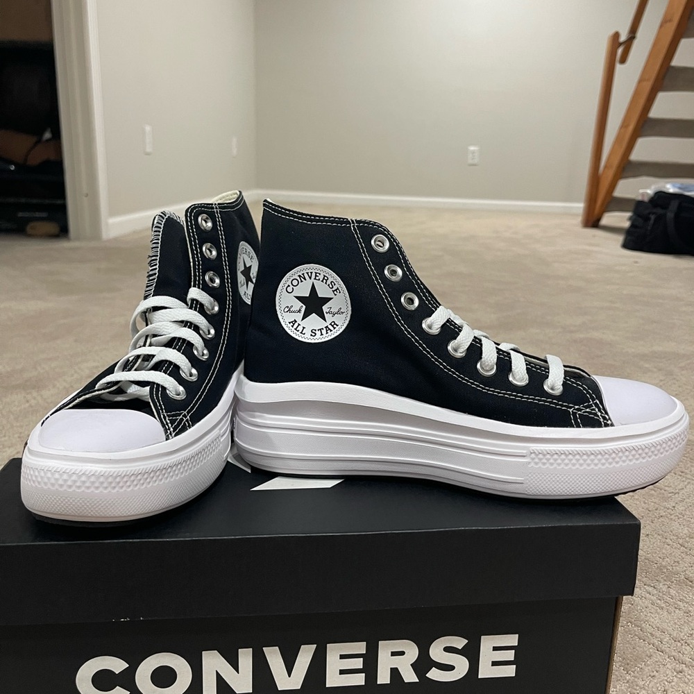 Converse Black and White High-Tops